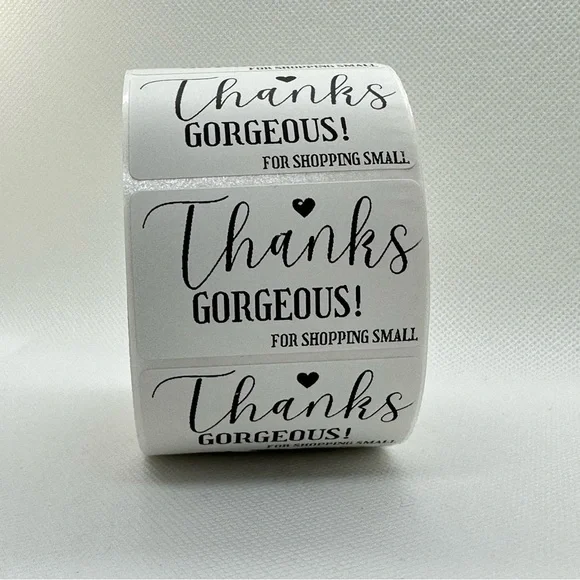 Thanks stickers  2" Stickers labels (100 roll ) NWT​​ - Picture 3 of 12